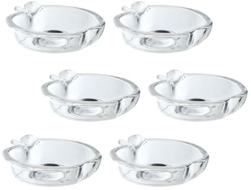 Platos de Vidrio Transparentes Creativos de 6 Piezas para Servir