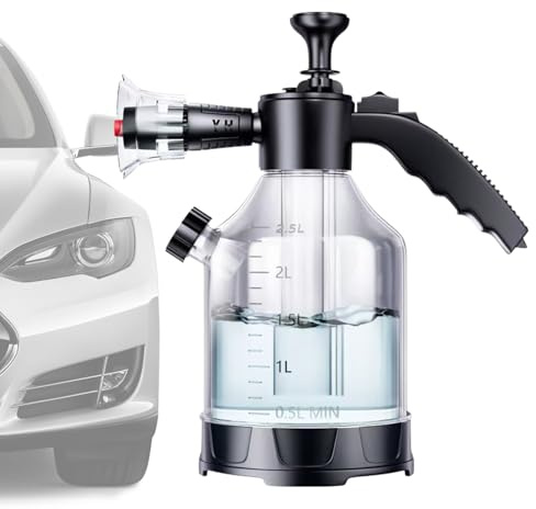 Skumspruta för biltvätt, pumpspruta med kapacitet, sprayflaska med biltvättspump för bevattning av trädgårdsblommor ma rengöringsverktyg