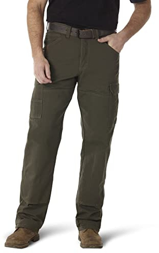 Wrangler Riggs Workwear mens Ranger work utility pants, Loden, 40W x 30L US