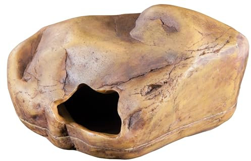 Exo Terra Geckogrotta för reptiler och amfibier, reptilgömställe för att lindra stress, stor