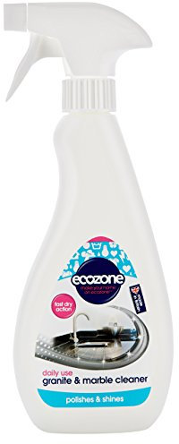 EcoZone Granite and Marble Surface Cleaner, Safe for Daily Use, Gentle Yet Effective Cleaning Clean & Polish Spray, for Natural Stone Worktops, Headstones & Tiles (500ml)