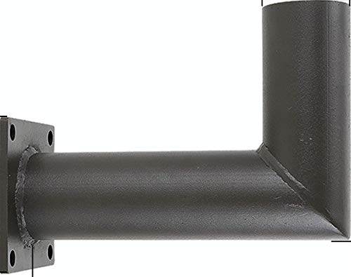 90 Degree Wall Mount Bracket with Tenon. Mounting Accessory. Steel Mount. Lighting Accessory.