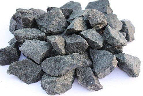 Piedras de sauna Premium Lavar – diabasa de para todas las estufas de sauna resistente al calor grano 32 – 56 mm.