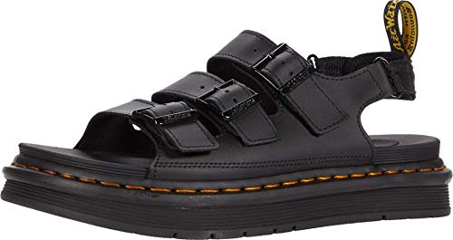 Dr. Martens Herren Soloman Sandale, Schwarz Hydro Leder, 39 EU