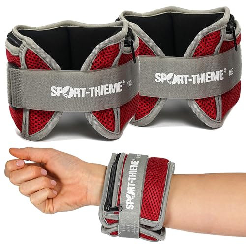Sport-Thieme Gewichtsmanschetten Aqua | Für Hand- und Fußgelenk | Wassergymnastik | Klettverschluss | 0,5kg - 1kg | Waschbar | Gewichte für den Wassersport | Markenqualität