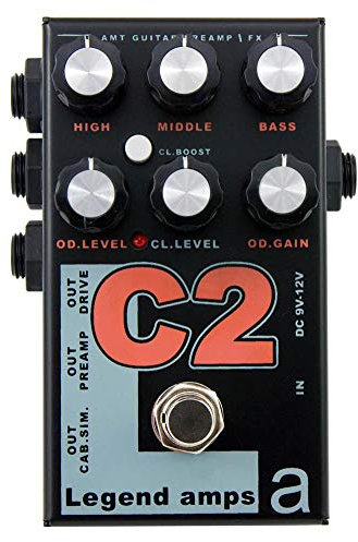 AMT C2-2-Kanal-JFET-Gitarrenvorverstärker/Verzerrung mit Cab.Sim (Cornford Emulate)
