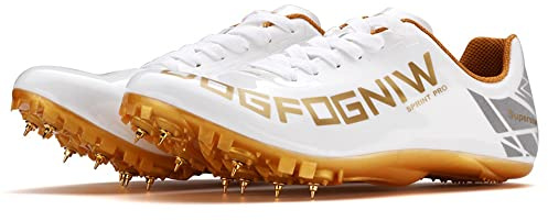 Adoff Unisex Spiked Sprint Leichtathletik-Laufschuhe rutschfeste Turnschuhe Sprint-Spikes Gittergewebe Sommer Atmungsaktiv und bequem