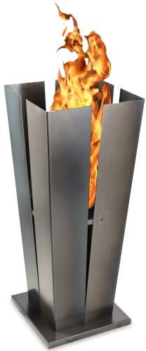 KADAX Fogón de Jardín, Sartén de Fuego, Barbacoa, Cuencos de Fuego, Fuego de Jardín, Estufa de Patio de Acero, Chimenea de Jardín con Tres Patas, Cesta de Fuego, Olla de Fuego, Pozo de Fuego