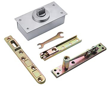 Aiyomi Schwere Türscharniere Pivot-Scharnier Positionierbare Achse Einstellbar Unsichtbar Türdrehgelenksystem Belastbar 120 Kg Für Drehtür Holztür Rahmentür Aus Aluminium (1 Set)