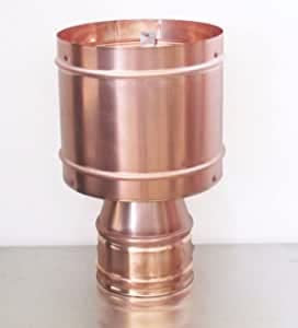 Doppelwandiger Schornstein außen Kupfer, Ende Schornstein (Durchmesser 100/150)