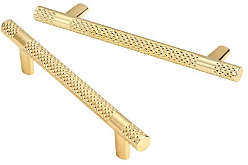 6 Stück Schrankgriffe Küchengriffe Gold 96mm lochabstand Gold Griffe für Küchenschränke Gold Möbelgriffe Edelstahl Griffe Küche Griffe Möbel Türgriffe Küche