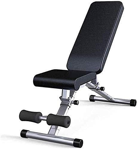 Hantelbank, Heim-Fitnessstudio, verstellbare Hantelbank, Trainingsbank, Hantelbank, Hantelbank, multifunktional, verstellbarer Fitnessstuhl, Langhantel, flache Bank, Bettbank, Sit-Up-Board,