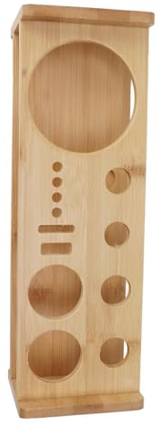 Barkeeper-Set-Ständer, Holz-Bar-Werkzeughalter, Geschichtetes Design, Cocktail-Barkeeper-Set mit Ständer, Großes Fassungsvermögen, Barkeeper-Werkzeug-Ständer, Tragbarer