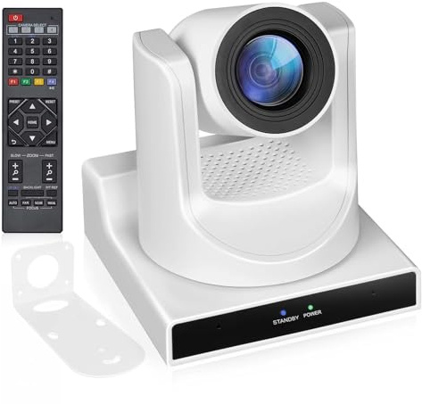 NDI PTZ Kamera 30x Optischer Zoom Live Streaming, HDMI/PoE und USB unterstützt, PTZ Kamera für Kirche, Konferenzstreaming