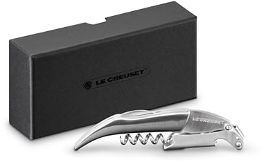 Le Creuset Stainless Steel One-Step Waiter's Friend Corkscrew Wine Opener