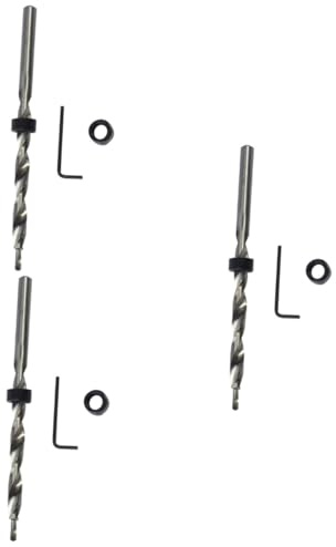 OSALADI Juego De 3 Piezas taladro de madera broca avellanadora plantilla de guía de perforación brocas hexagonales brocas madera escariador de taladro de cabeza avellanada