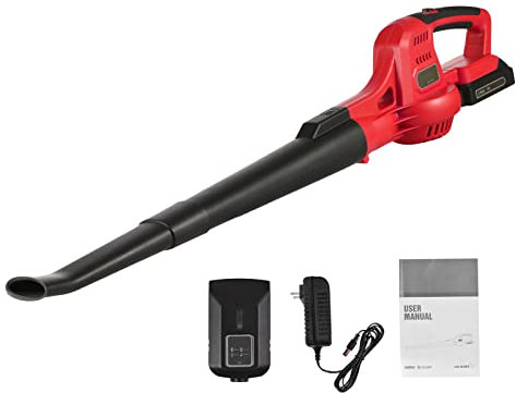 Souffleur de Feuilles électrique Compact et Léger, 20 V 2000 MAh, Contrôle à 2 Vitesses, 60 MPH/130 MPH, Tubes D'extension, pour Chantier de Chemin de Pelouse de Gouttière avec