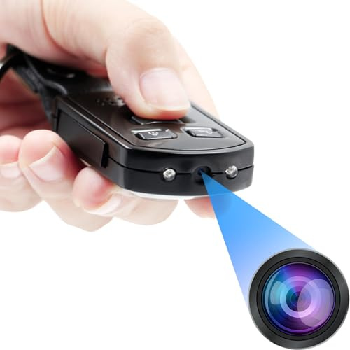TANGMI Spionkamera, 1080P HD mikrospion, nattseende och rörelsedetektering, dold kamera med 64 GB Micro SD-kort