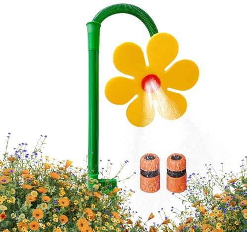 Sprinkler | Sprinkler lustig tanzende Blume für Garten und Wasserspiel | 360° drehbar Bewässerung Garten Deko Outdoor Spiel Hunde