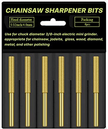 Portable Chainsaw Sharpening Stone Hard Texture Grinding Heads Electric Sharpener Stone 4mm/4.8mm/5.5mm Chainsaw Sharpener