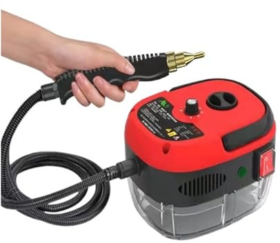 Limpiador a vapor, Limpiadores a de alta presión de 2500W, máquina de limpieza multifuncional for automóviles comerciales, aire acondicionado, campana de cocina for el hogar(Rot)