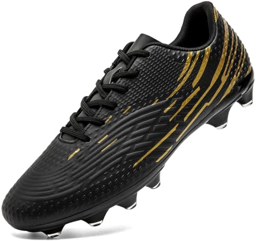 DimaiGlobal Botas de Fútbol Hombre Zapatos de Fútbol con Tacos Altos para Césped Natural e Indoor Antideslizantes para Entrenamiento y Fútbol Sala Zapatillas de Fútbol