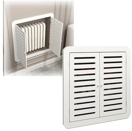 Copertura resistente per termosifone, pannello di accesso per radiatore a vapore, portello di ispezione idraulica per bagno e soggiorno (100 x 50 cm) e design elegante
