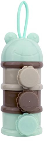 3 Layer Formula Dispenser - Förvaringslåda förBabymjölkpulver, Resebehållare Spills, Bärbar Bärhandtag förFrukthållare förSnacks | Dispenser Spädbarn Matning Supplies Travel Milk Snack Org