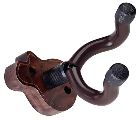 Avejjbaey Staffa per Montaggio a Parete per Chitarra in Legno, Gancio da Parete per Chitarra con Vite, Supporto per Gancio Montaggio per Supporto Elettrico Acustico