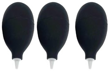 UKCOCO Souffleur de Silicone Noir 4pcs pour Nettoyage Lentille et Montre Prise Sécurisée et Meilleur Contrôle, Maison Magasin