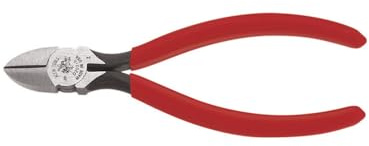 Klein Tools D202-6C Pliers, Diagonal Cutting Pliers with Tapered Nose, Short Jaws and Spring-Assist Action, 6-Inch