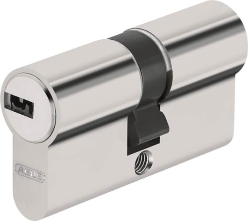 Abus Door Cylinder Lock with Key, Silver, 27069