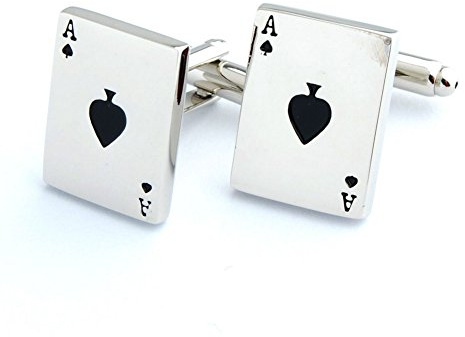Salutto Men's Poker Cufflinks with Gift Box
