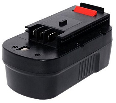 Replacement Power Tool 18V Ni-Cd 2000mAh Battery for Black & Decker Impact Driver 244760-00, A1718, A18, HPB18, HPB18-OPE, FS18BX, FS18FL, FSB18, Firestorm FS180BX