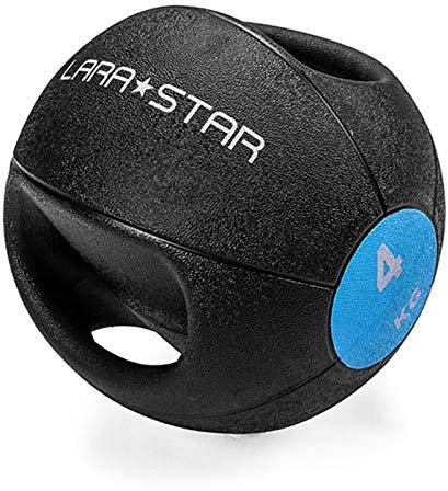 HUA Medizinbälle Startseite Fester Medizin-Ball, Gummibälle, General Binaural Medizinbälle for Männer Und Frauen, Fitnesstraining Gleichgewicht Bouncy Ball, 3kg, 4kg, 5kg, 6kg, 7kg, 8kg, 9kg, 10kg