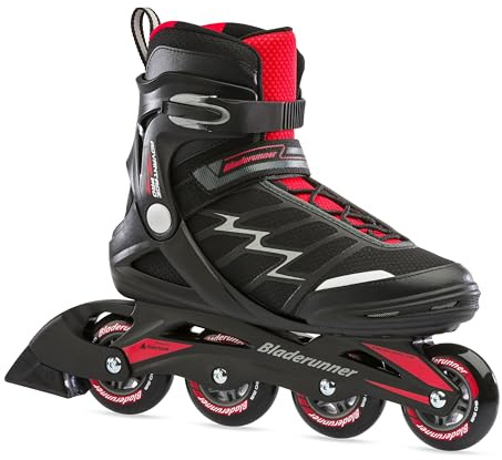 Bladerunner by Rollerblade Advantage Pro XT Men's Adult Fitness Inline Skate, Black and Red, Inline Skates
