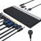 USB C Docking Station mit Dual DisplayPort +4K HDMI, WAVLINK 130W Docking Station USB C Hub mit DC Netzteil, HDCP, Gigabit Ethernet, 3 USB, BC1.2 USB, SD/TF, Audio Port für Windows, Mac