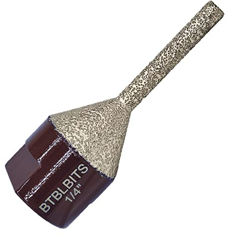 BTBLBITS Diamond Finger Milling Bit Diameter 1/4-1 (6-25mm), 5/8 inch-11 Thread Tile Chamfer Bit for Enlarging Polishing Existing Holes in Porcelain Ceramic Tile Granite Marble Countertop