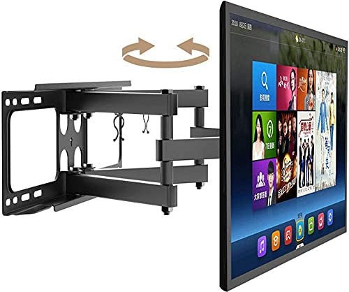 Support TV, Support Mural TV Robuste pour téléviseurs Plats et incurvés LED LCD OLED 4K 32-60 jusqu'à 40 kg Bras articulé Extensible Support TV pivotant inclinable avec Niveau à Bulle Good