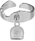 gioielleria Anello campanella capri donna fascia isola in argento 925 regolabile