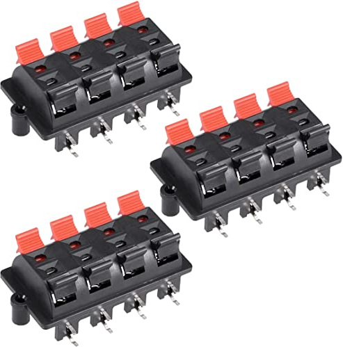 XYWHPGV Presa jack a 8 vie a 3 vie Connettore a molla con sgancio a pressione Morsettiera per altoparlante(45936 e7eac 8af01 9f589 bd4d9 eb96d