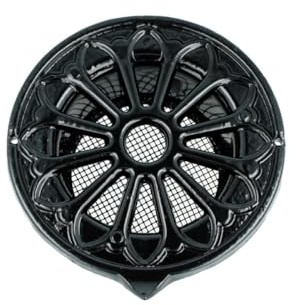Rejilla de ventilación MS Beschläge, estilo vintage, con protección contra insectos, para entrada y salida de aire, aspecto antiguo, rejilla de ventilación, botella de goteo, rejilla para fachada