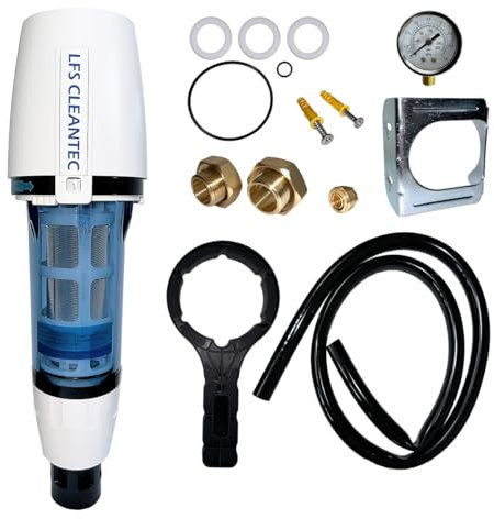 Rückspülfilter Set LFS Pro 1.0 mit integriertem Druckminderer und Manometer