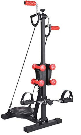 Vertical Climber Home Gym, Klettergerät Heimtrainer, für Home Body Trainer Stepper Cardio, Workout Training Antihaft-Griffe Beine Arme Bauchmuskeln Waden-Fitnessgeräte
