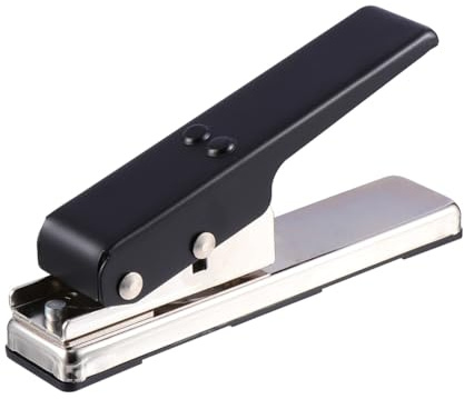 Hoement DIY Gitarrenstanzmaschine aus Eisen Effizienter Gitarrenplektrum-lochstanzer Werkzeug für Schnelles Plektrum-herstellen