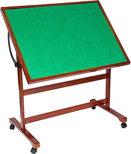Jigsaw Puzzle Table with NonSlip Surface and Wheels 1500 Piece Wooden Puzzle Board for Adults and Teens Tilting Puzzle Board for Easy Transport (Size: 38*26)