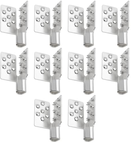 YINETTECH 10pcs Crimp Connectors Mounting Clamps Infrared Heating Foil Crimp Press Flat Connector Clamps for Installing Infrared Carbon Heating Foil Heating Fabric