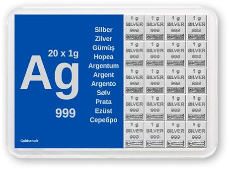 Goldschulz Silberbarren 20g 20 Gramm Motivbox - Geschenk + Echtheitszertifikat