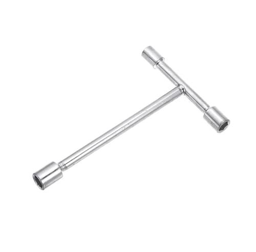 werkzeugkoffer T-Griff Fahrrad 3-Wege-Schraubenschlüssel 8 mm 9 mm 10 mm 12 mm 14 mm 17 mm 19 mm Steckschlüssel für Fahrradreparaturschraubenschlüssel Handwerkzeuge steckschlüsselsatz(8mm 10mm 12mm,1p
