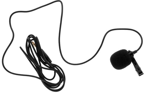 LIFKOME Micrófono de Solapa Condensador Profesional Reducción de Ruido y Diseño Plug and Play para Actividades al Aire Libre E Interiores, Color Negro